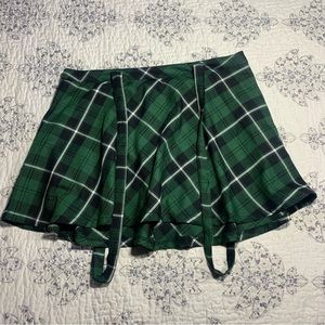 TRIPPNYC green plain skirt with straps